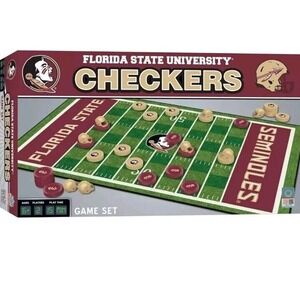 Florida State‎ Seminoles Checkers Board Game Ncaa Officially Licensed 24 Pieces